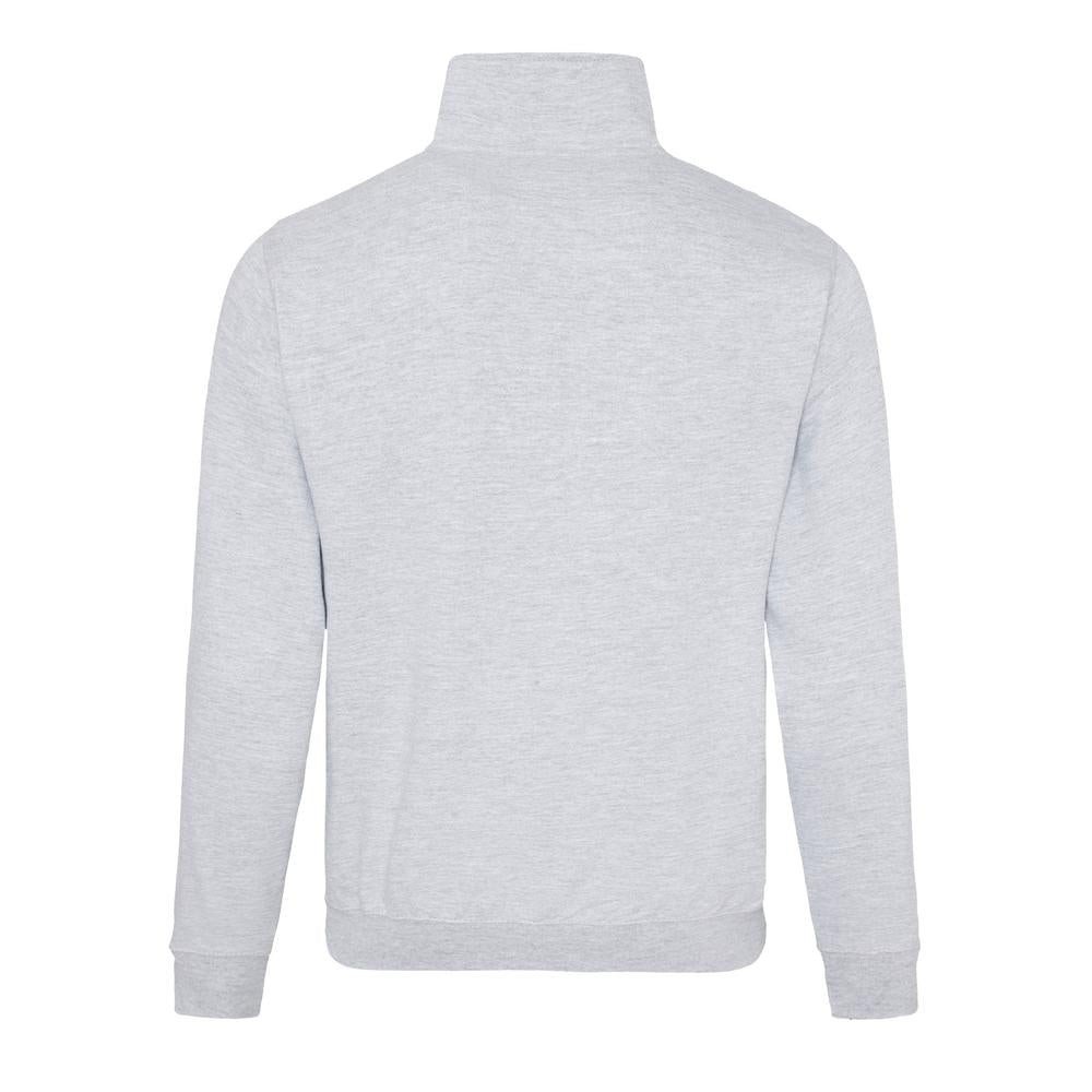 Awdis Just Hoods Sophomore Â¼ Zip Sweatshirt Cotton Blend Ribbed Cuffs Hem