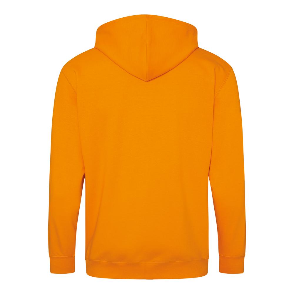 Awdis Just Hoods Zoodie Full Zip Hoodie Orange Crush Soft Cotton Casual Fit