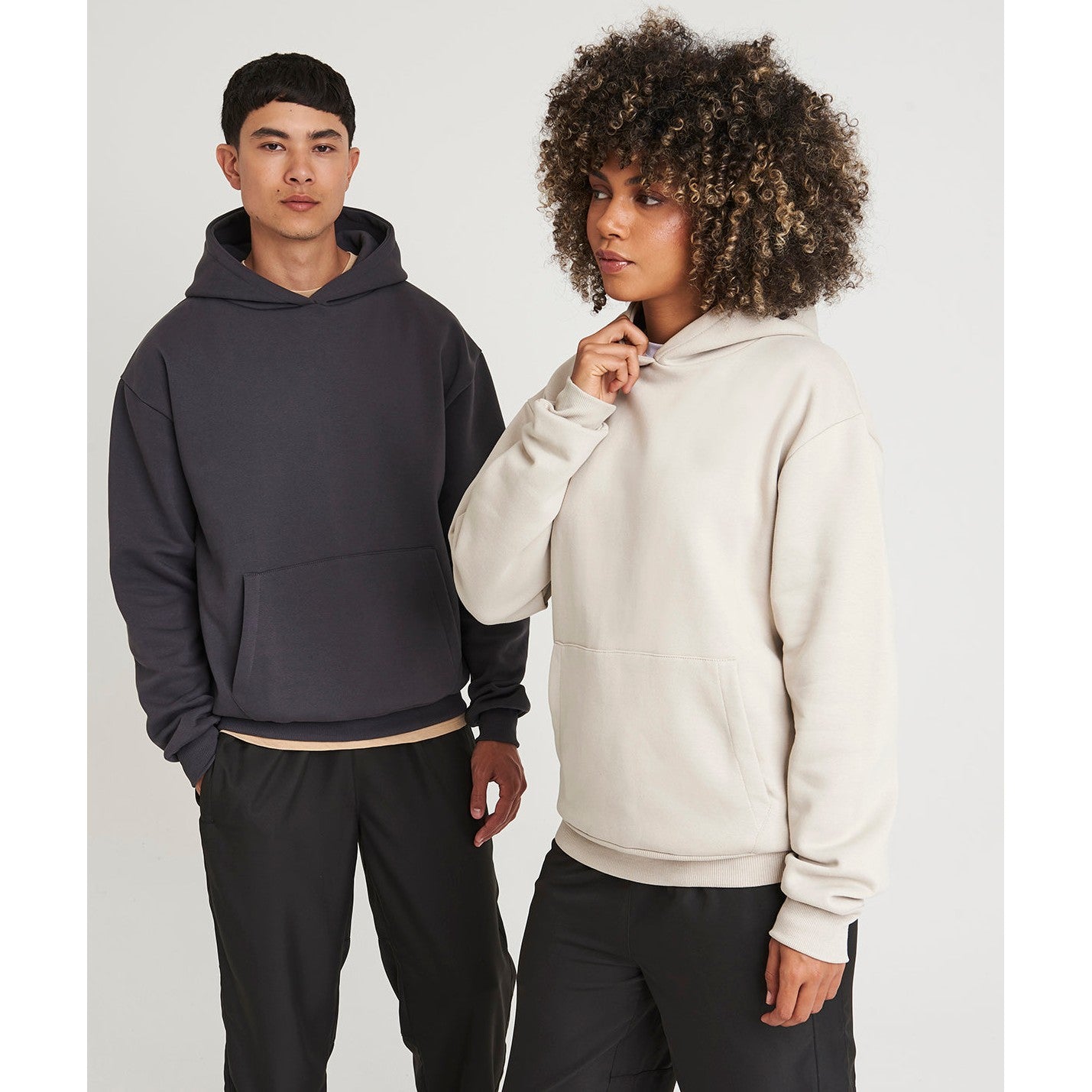 Awdis Just Hoods Heavyweight Unisex Hoodie Oversized Fit Pouch Pocket Warm