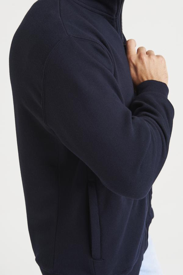 Awdis Just Hoods Full-Zip Sweatshirt Ribbed Cuffs Soft Cotton Blend Casual Wear