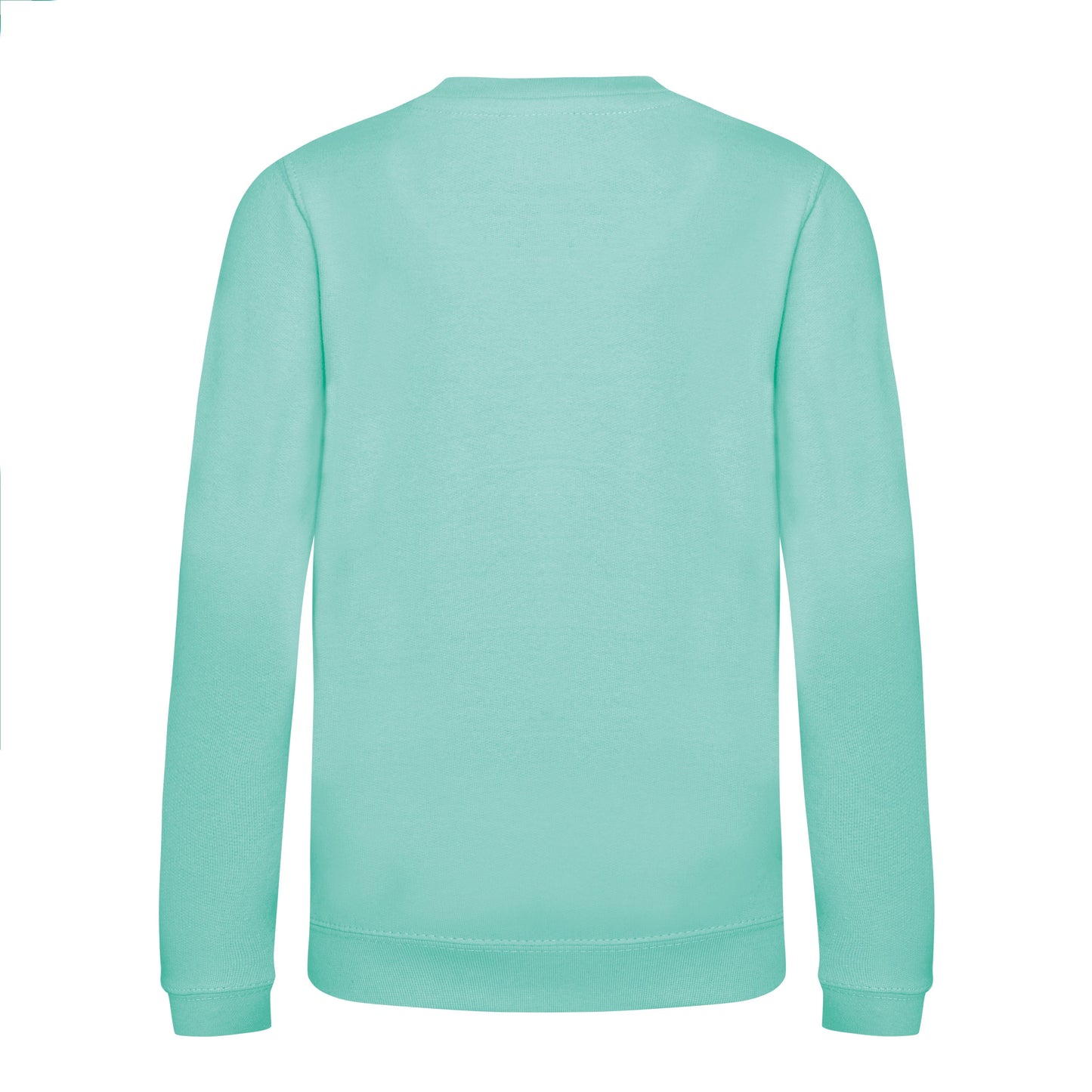 Awdis Just Hoods Kids Sweatshirt Peppermint Crew Neck Set-in Sleeves 80% Cotton