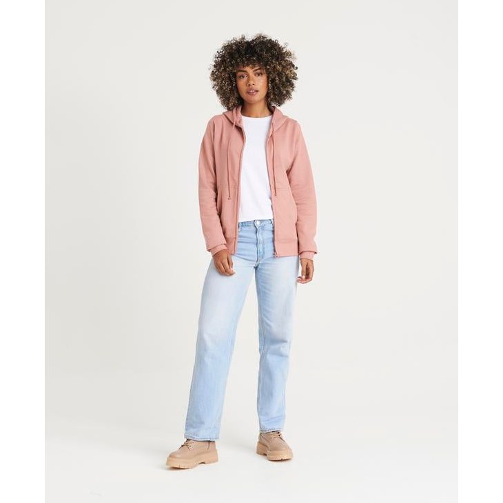 Awdis Just Hoods Women's College Zoodie Full Zip Soft Cotton Relaxed Fit