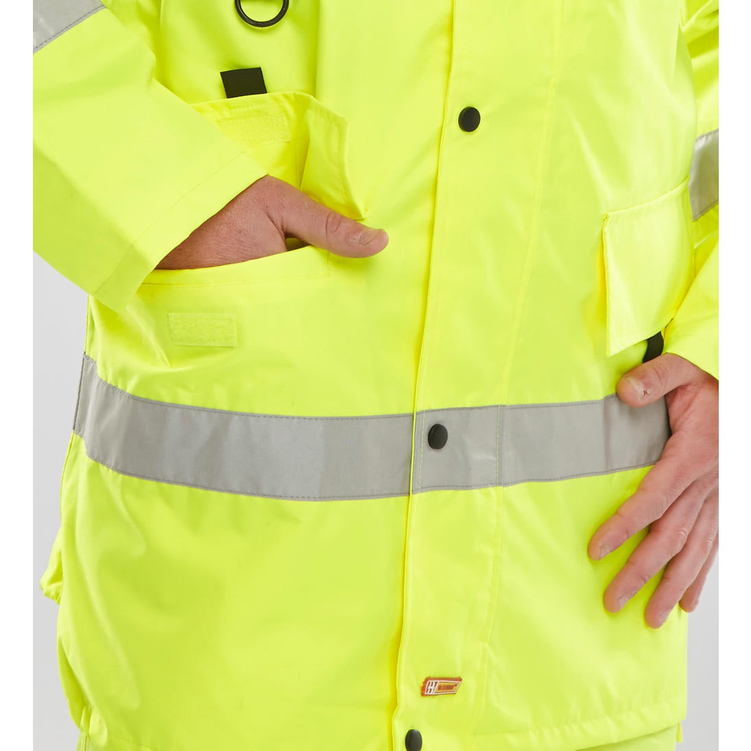 Beeswift Jubilee High Visibility Jacket with Detachable Hood and Pockets