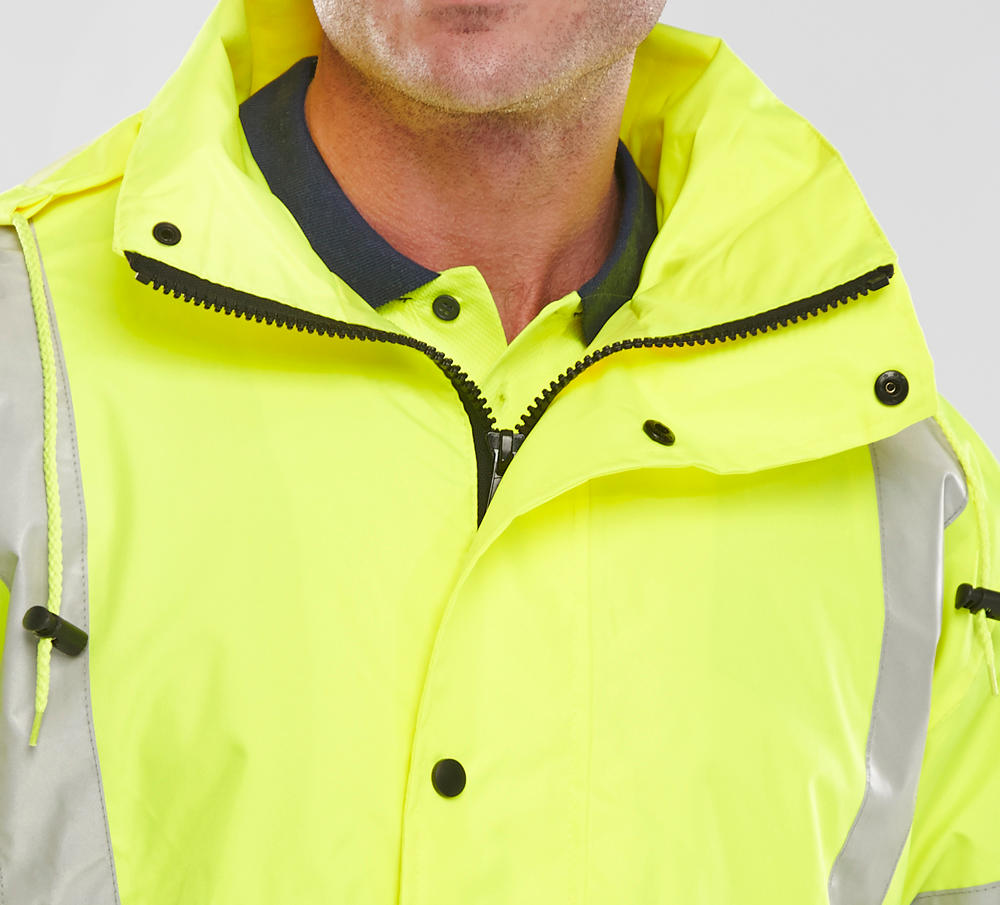 Beeswift Jubilee High Visibility Jacket with Detachable Hood and Pockets