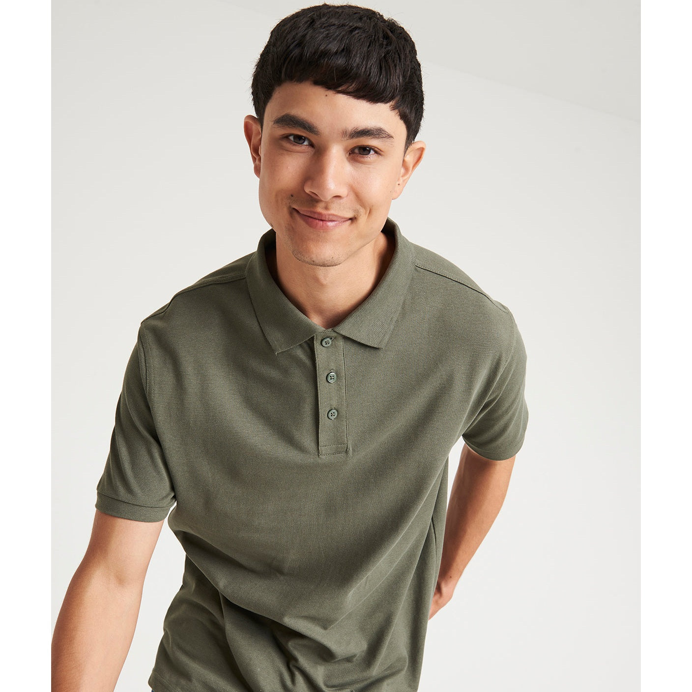 Awdis Just Polo 100% Cotton Polo Shirt with Side Vents & 3-Button Placket