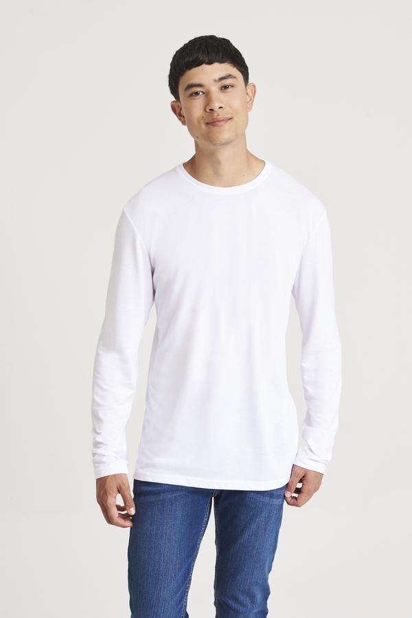 Awdis Just T's Triblend Long Sleeve T-Shirt Modern Fit Soft Fabric Casual Wear