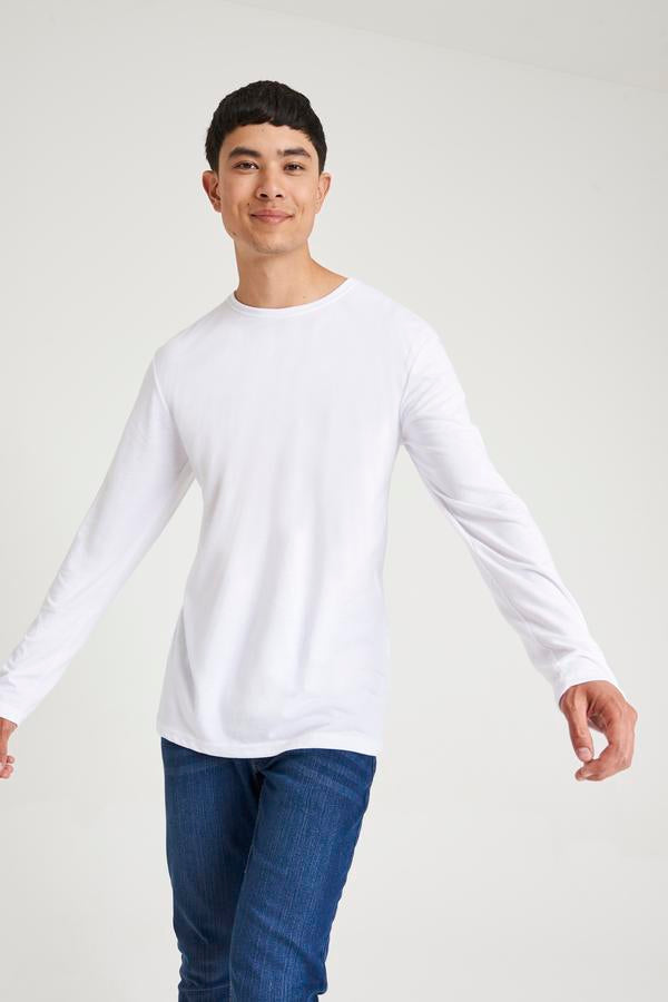 Awdis Just T's Triblend Long Sleeve T-Shirt Modern Fit Soft Fabric Casual Wear