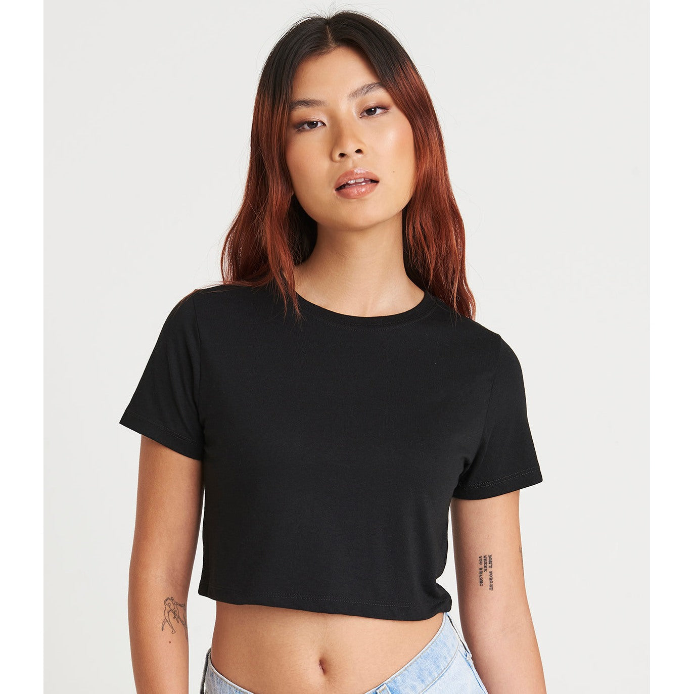 Awdis Just T's Women's Cropped Triblend T-Shirt, Short Sleeve, Girlie Fit