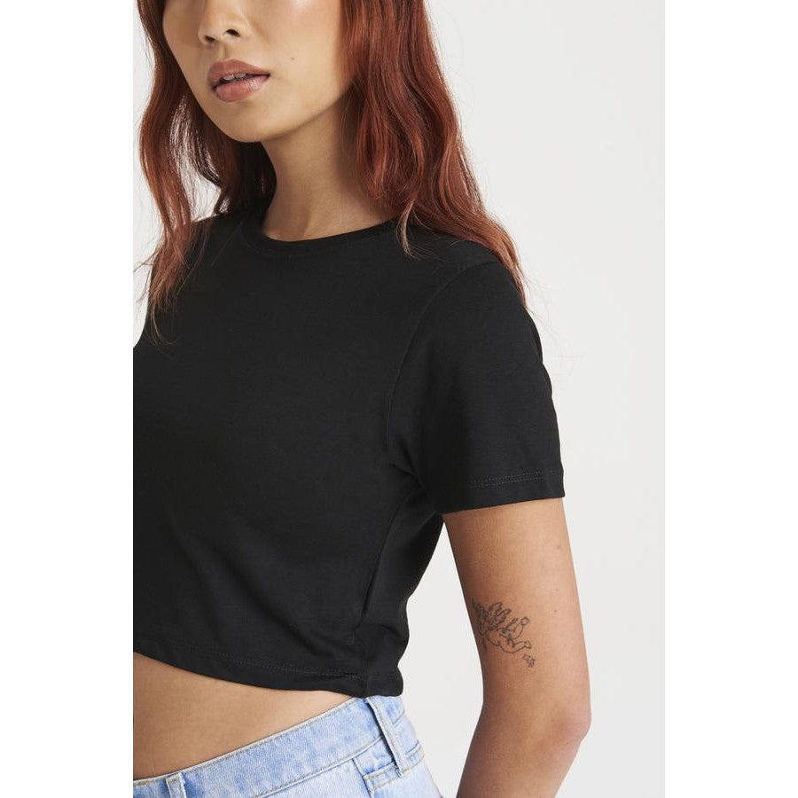 Awdis Just T's Women's Cropped Triblend T-Shirt, Short Sleeve, Girlie Fit