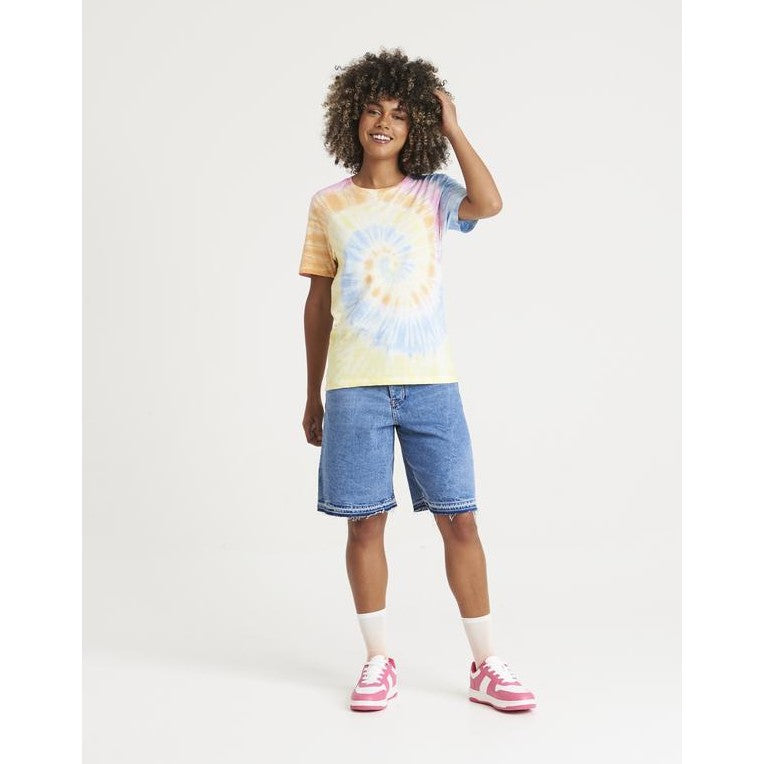 Awdis Just T's Tie-Dye T-Shirt Short Sleeve Combed Cotton Unique Design