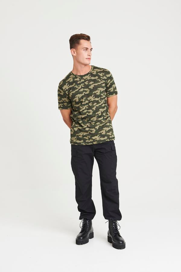 Awdis Just T's Camo T-Shirt 100% Cotton Modern Fit Crew Neck All-Over Print