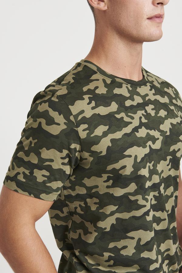 Awdis Just T's Camo T-Shirt 100% Cotton Modern Fit Crew Neck All-Over Print