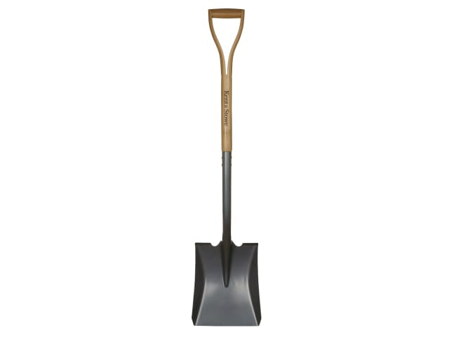 Kent & Stowe Carbon Steel Square Mouth Shovel with FSC Ash Wood Handle 109cm