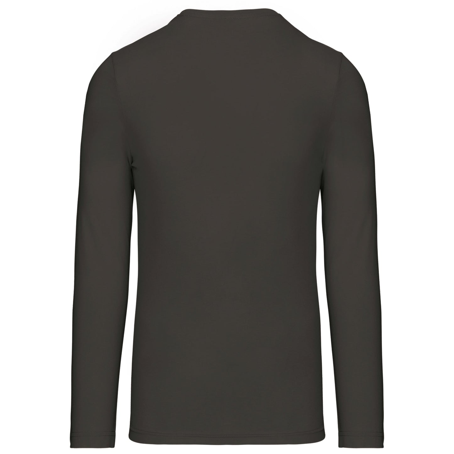 Kariban Men's Long-Sleeved V-Neck T-Shirt 100% Cotton Enzyme Washed Slim Fit