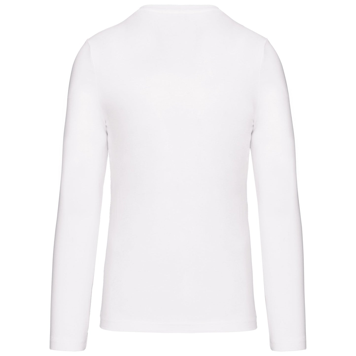 Kariban Men's Long-Sleeved V-Neck T-Shirt 100% Cotton Enzyme Washed Slim Fit