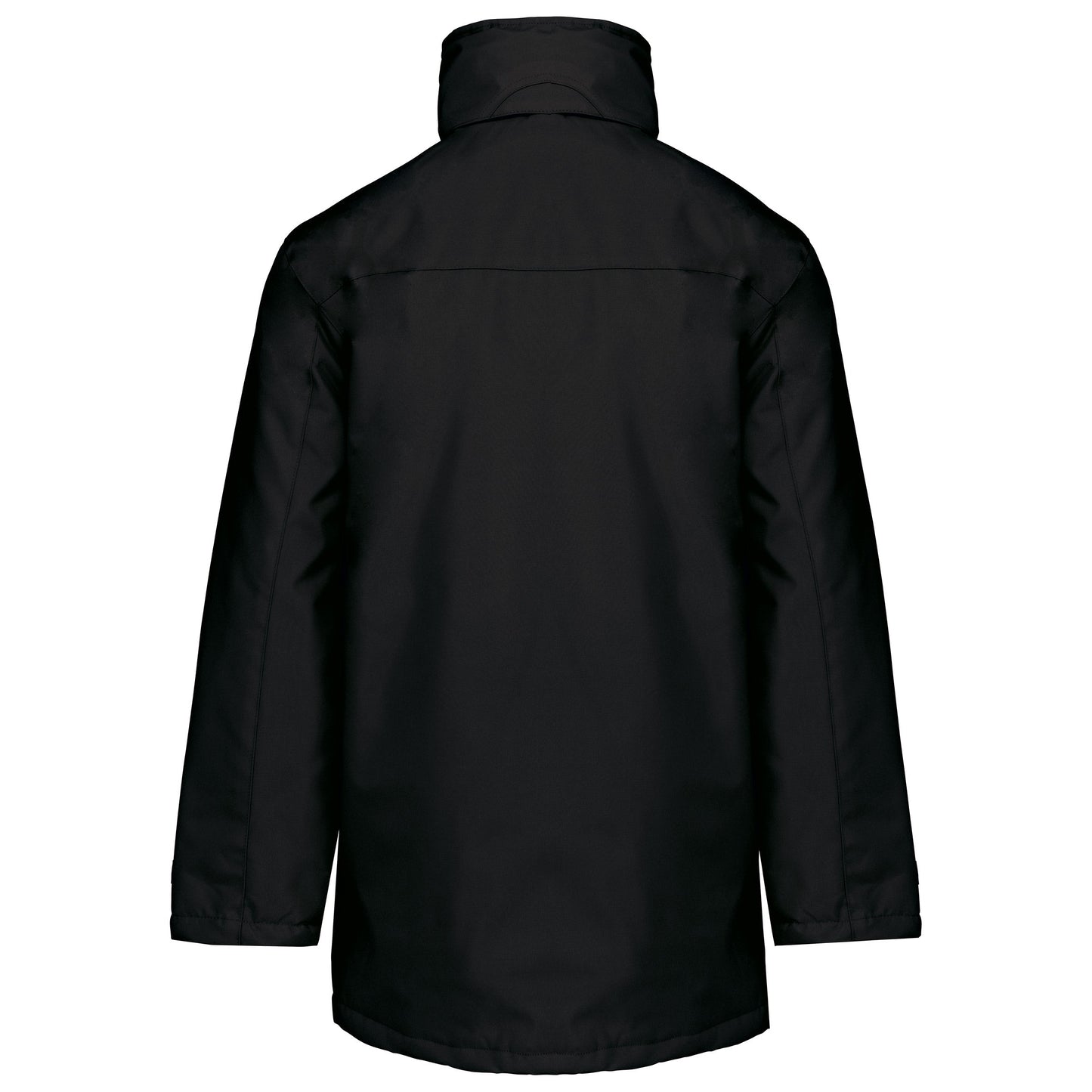 Kariban Quilted Parka with Concealed Hood, Fleece Collar, 2 Zipped Pockets