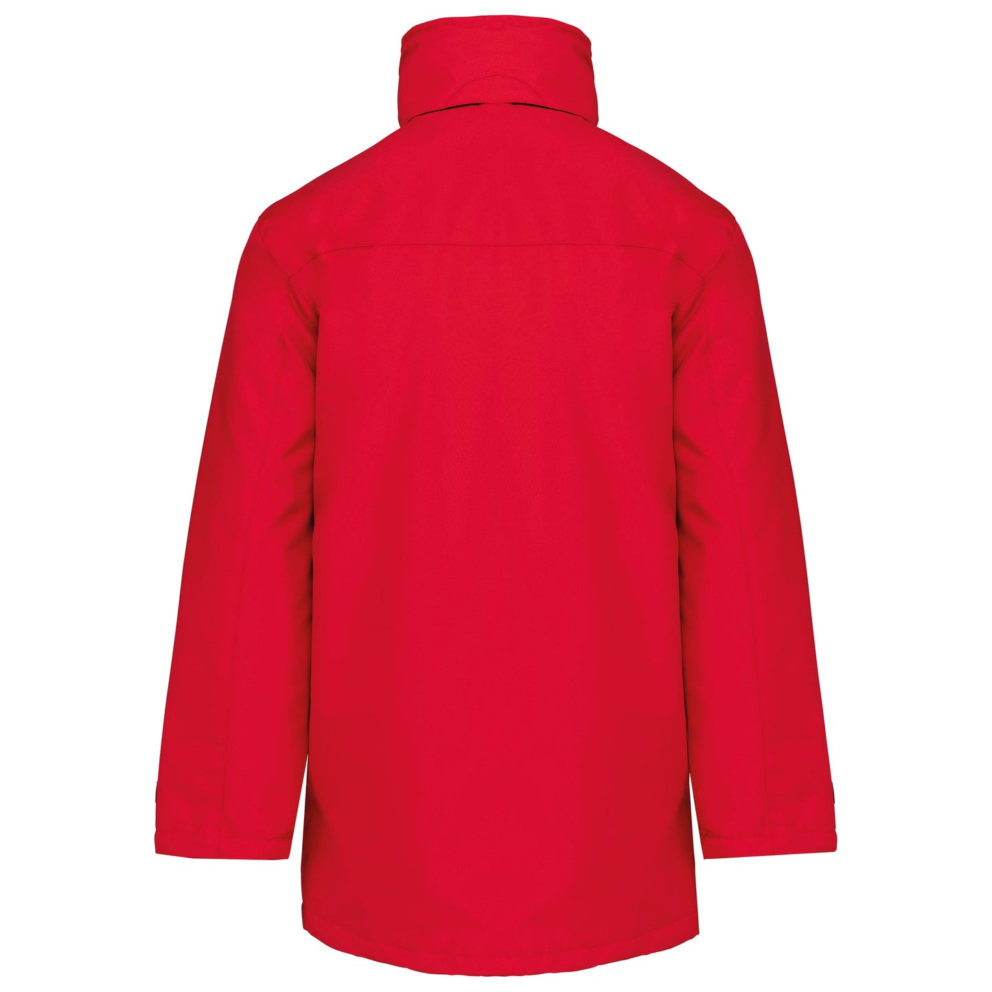 Kariban Quilted Parka with Concealed Hood, Fleece Collar, 2 Zipped Pockets
