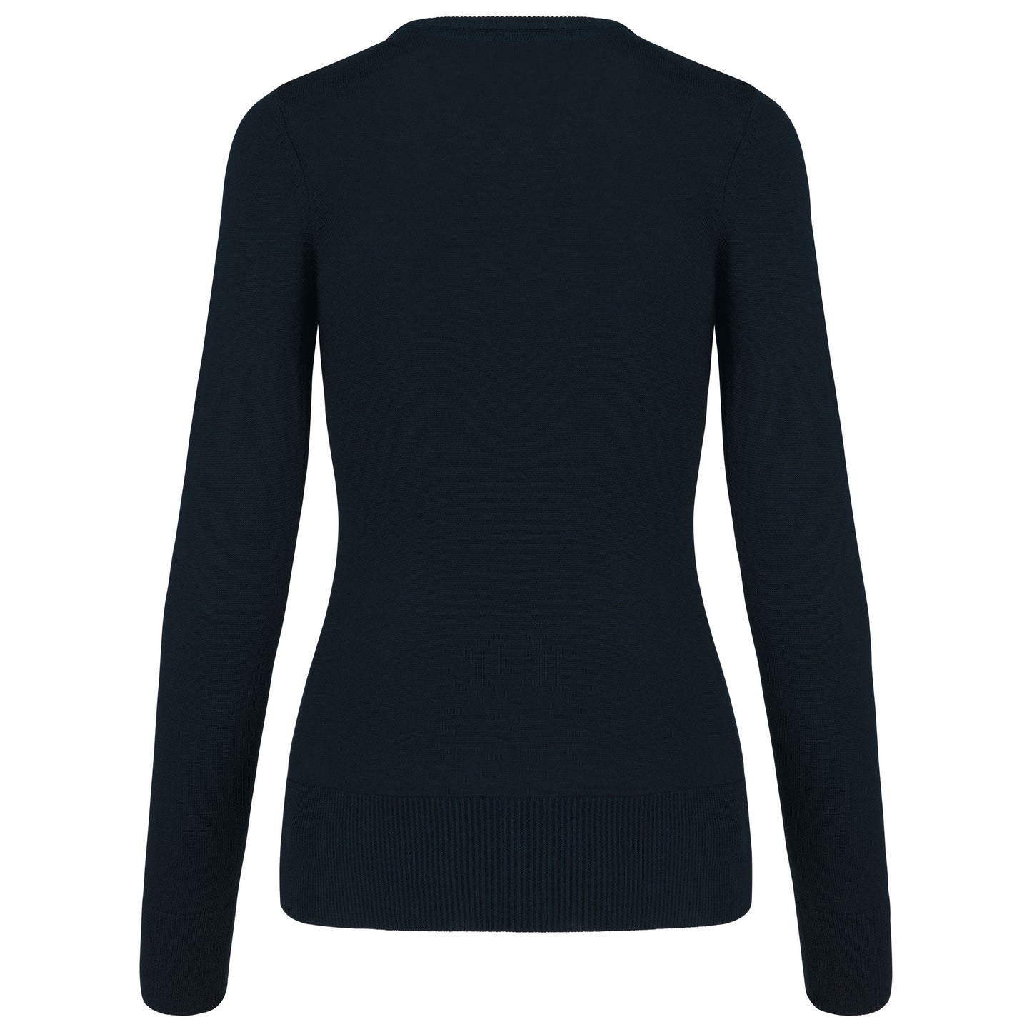 Kariban Ladies V-Neck Jumper 50% Cotton 50% Acrylic Shaped Style BSCI Certified