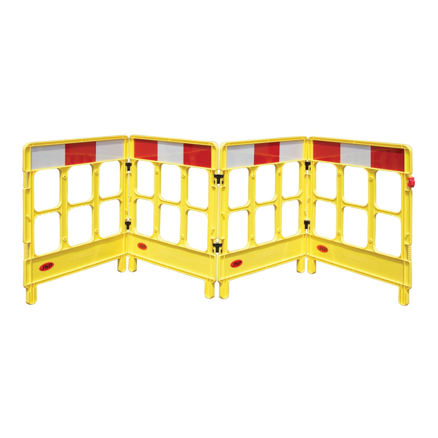JSP Workgate 4 Gate with Reflective Panel Flexible Linking Easy Maneuvering