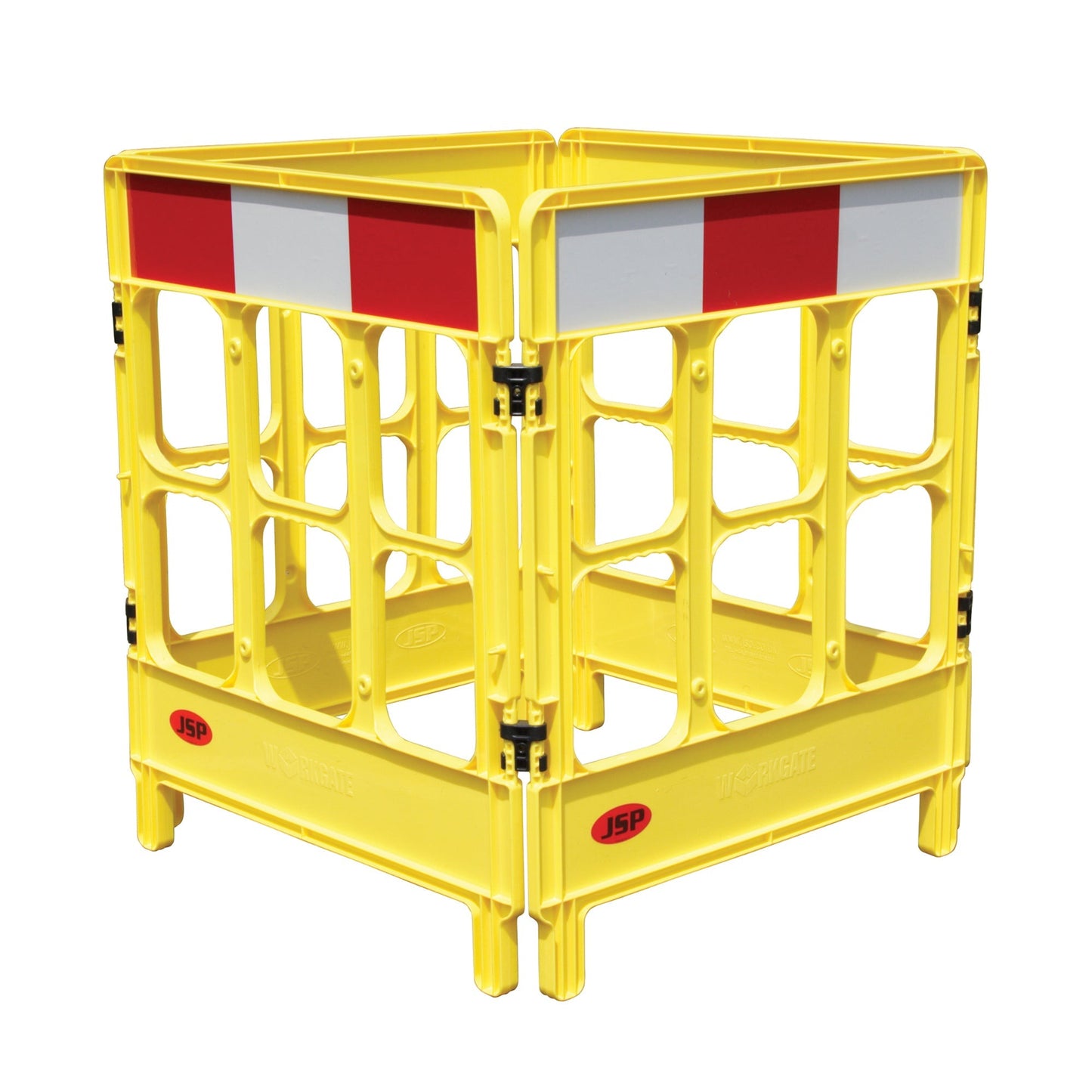 JSP Workgate 4 Gate with Reflective Panel Flexible Linking Easy Maneuvering