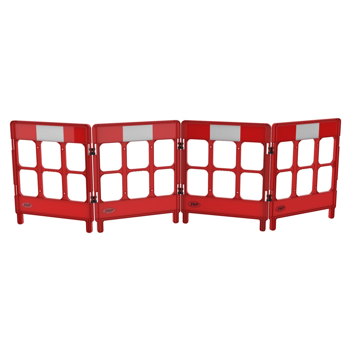 JSP Workgate 4 Gate with Reflective Panel Flexible Linking Easy Maneuvering