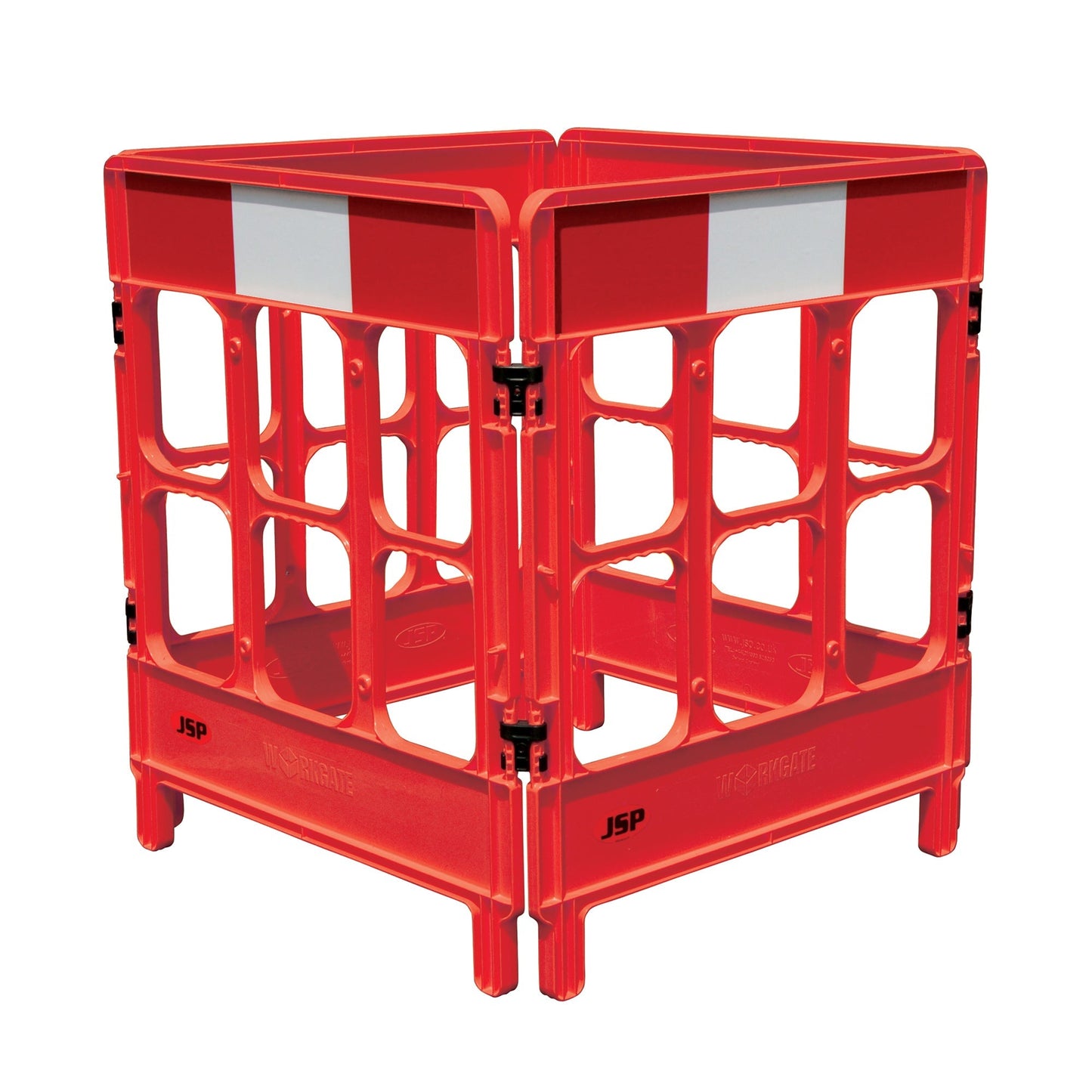 JSP Workgate 4 Gate with Reflective Panel Flexible Linking Easy Maneuvering