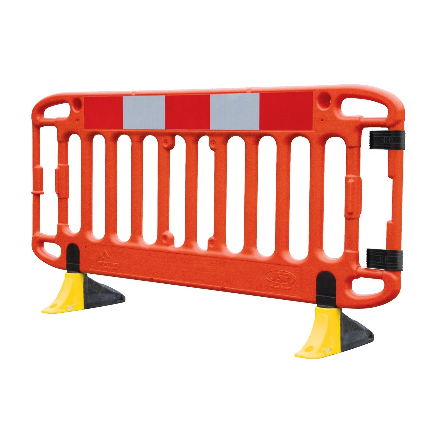 JSP Frontier 2m Traffic Barrier with Yellow Anti-Trip Feet for Stability
