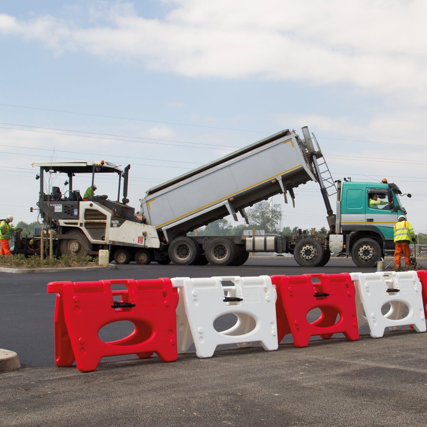 JSP AlphaBloc Folding Traffic Separator Barrier Space Saving Durable Design