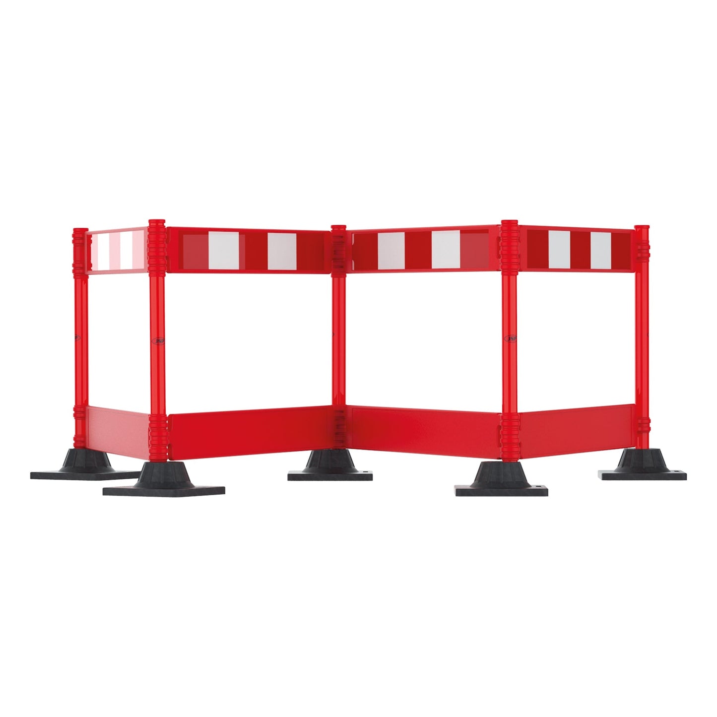 JSP Champion Plus Folding Barrier System 1.5m Red Road Safety Compact Design