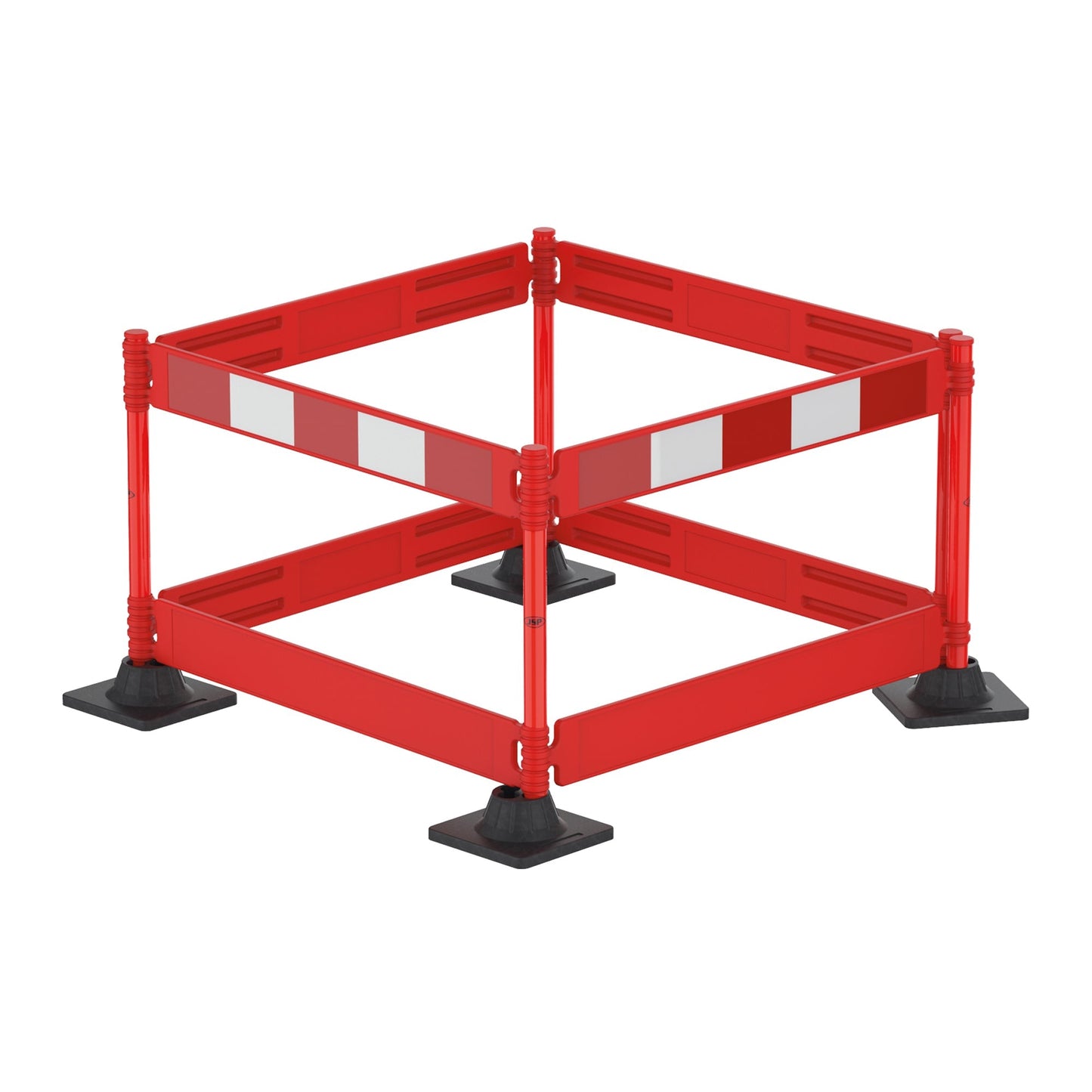 JSP Champion Plus Folding Barrier System 1.5m Red Road Safety Compact Design