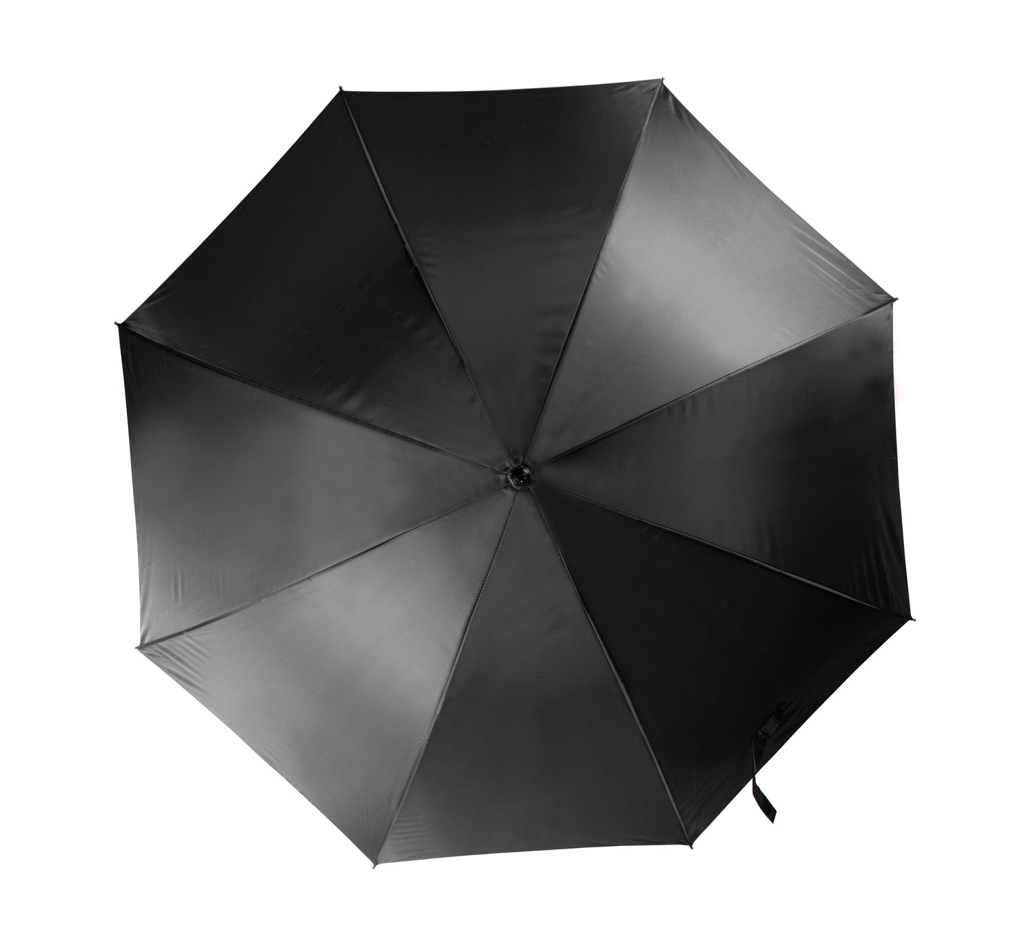 Kimood 23" Automatic Umbrella with Fibreglass Frame and J Handle - Black