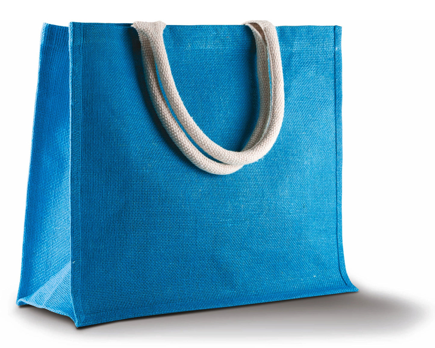 Kimood Jute Beach Bag with Cotton Handles and Tear Release Closure 42x36cm