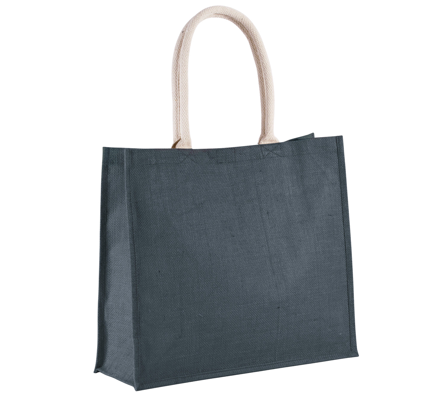 Kimood Jute Beach Bag with Cotton Handles and Tear Release Closure 42x36cm