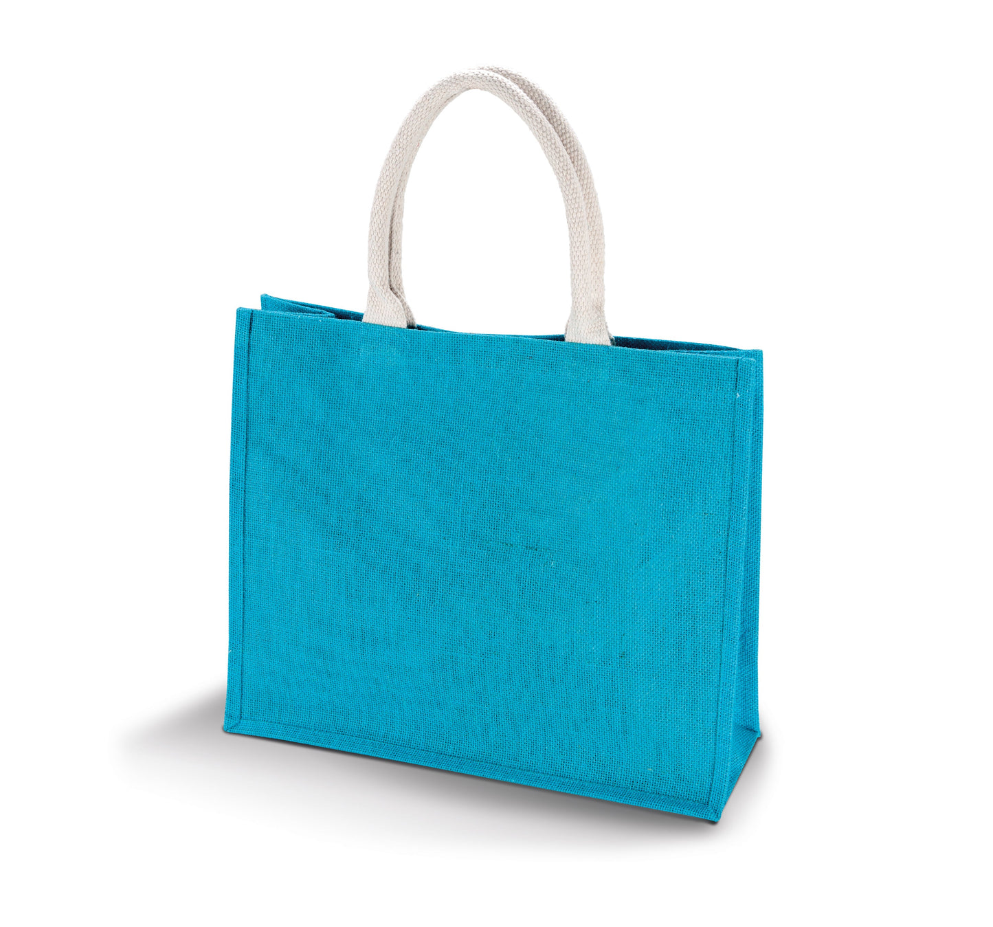 Kimood Jute Beach Bag with Cotton Handles and Tear Release Closure 42x36cm