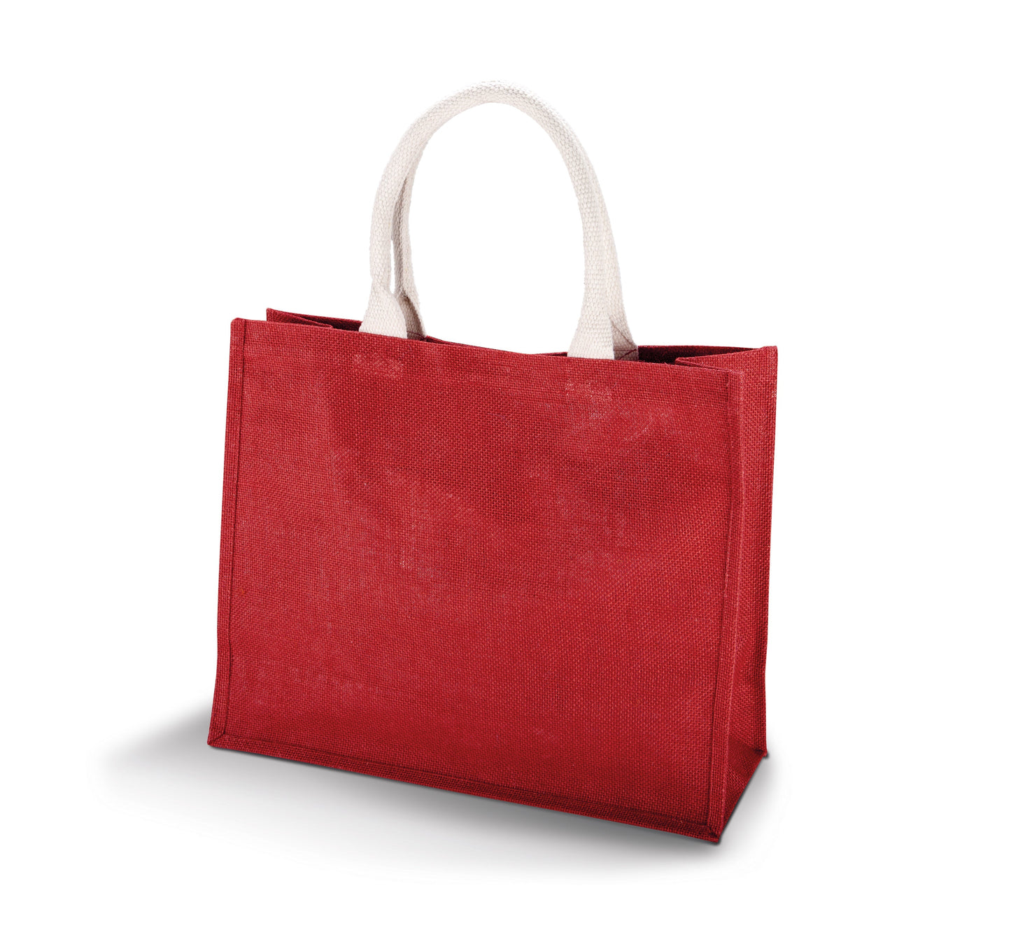 Kimood Jute Beach Bag with Cotton Handles and Tear Release Closure 42x36cm