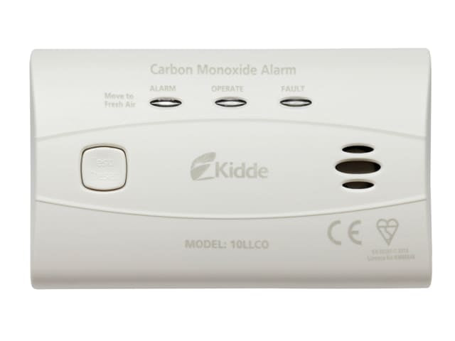 Kidde 10LLCO 10-Year Battery Carbon Monoxide Alarm with Test Feature