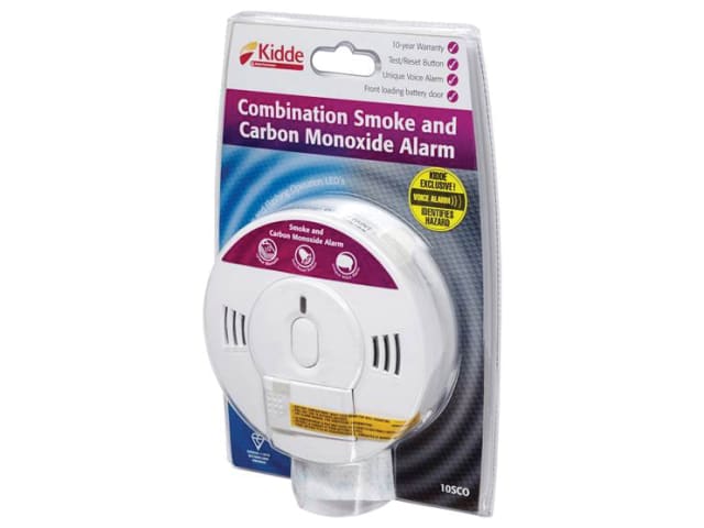 Kidde 10SCO Smoke and Carbon Monoxide Alarm with Voice Alert and Hush Button