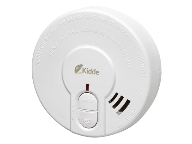 Kidde 29HD OpticalSmoke Alarm BatteryPowered 85dB Hush TestButton 5Year Warranty
