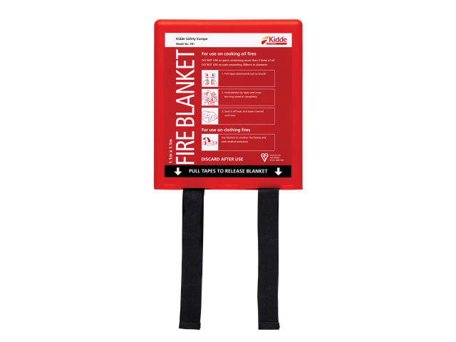Kidde FB1 Fire Blanket 1.1m x 1.1m BAFE Approved Essential Fire Safety Tool