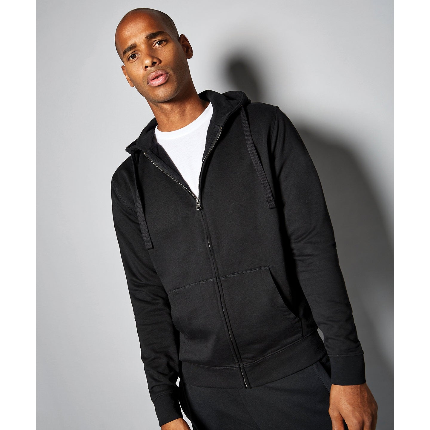 Kustom Kit Klassic Hooded Zipped Jacket Superwash 60Â° Long Sleeve Regular Fit