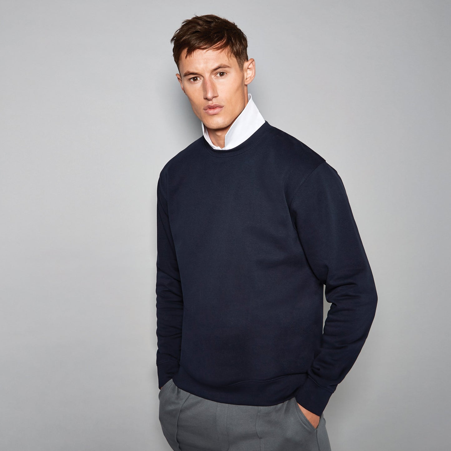 Kustom Kit Regular Fit Sweatshirt 80% Cotton Crew Neck Double-Stitched Strength