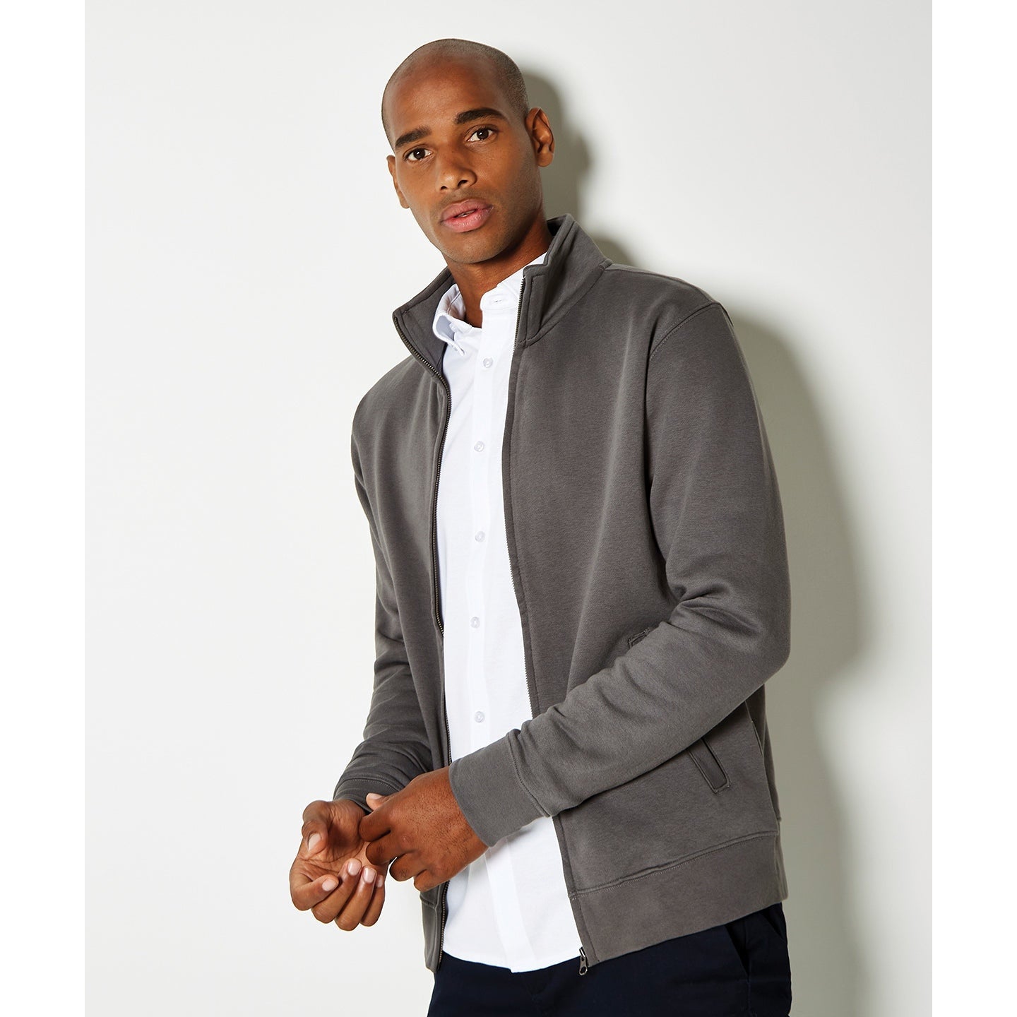 Kustom Kit Regular Fit Zipped Sweatshirt 80% Cotton Vented Pockets XS-2XL