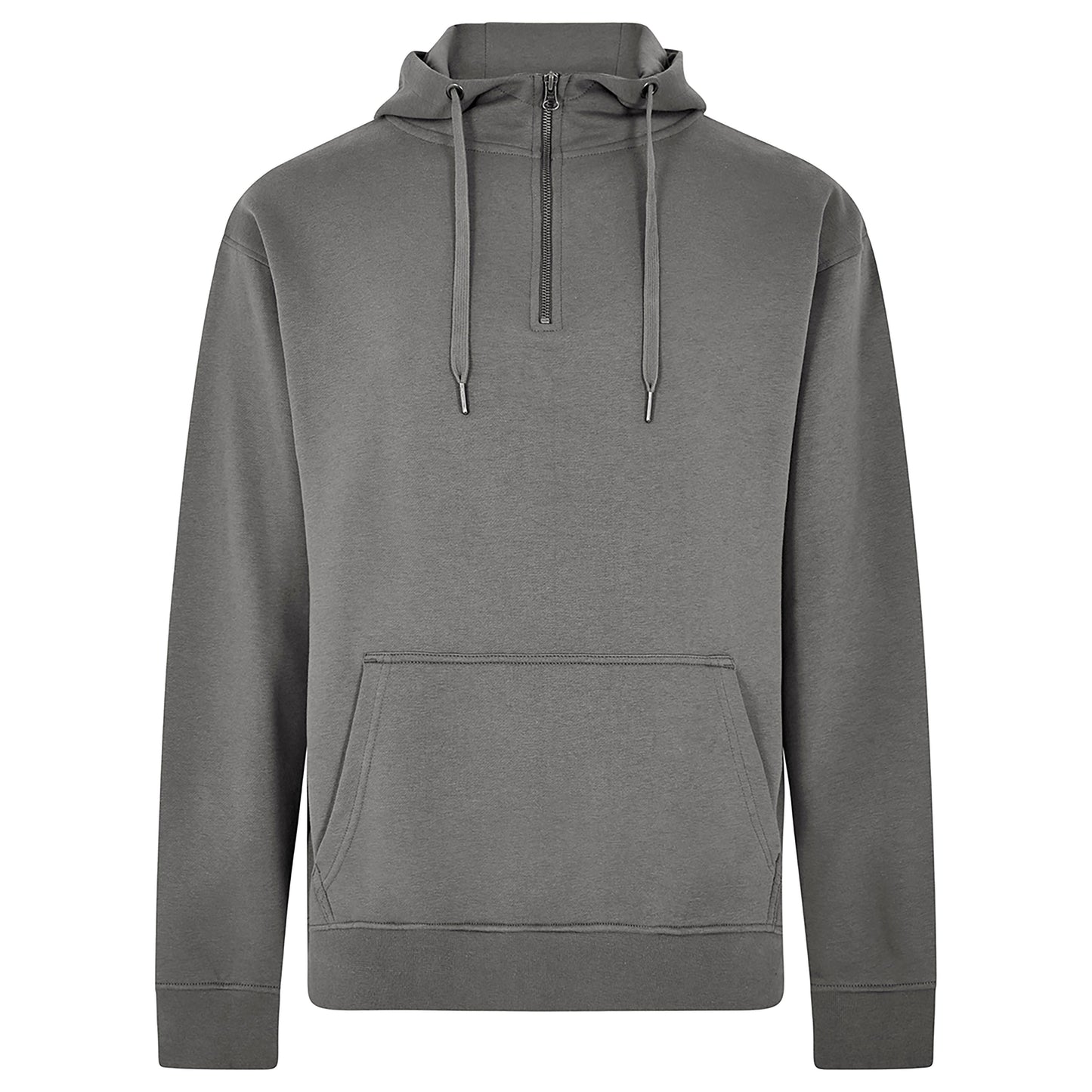 Kustom Kit Regular Fit 1/4 Zip Hoodie Cotton Blend with Kangaroo Pocket