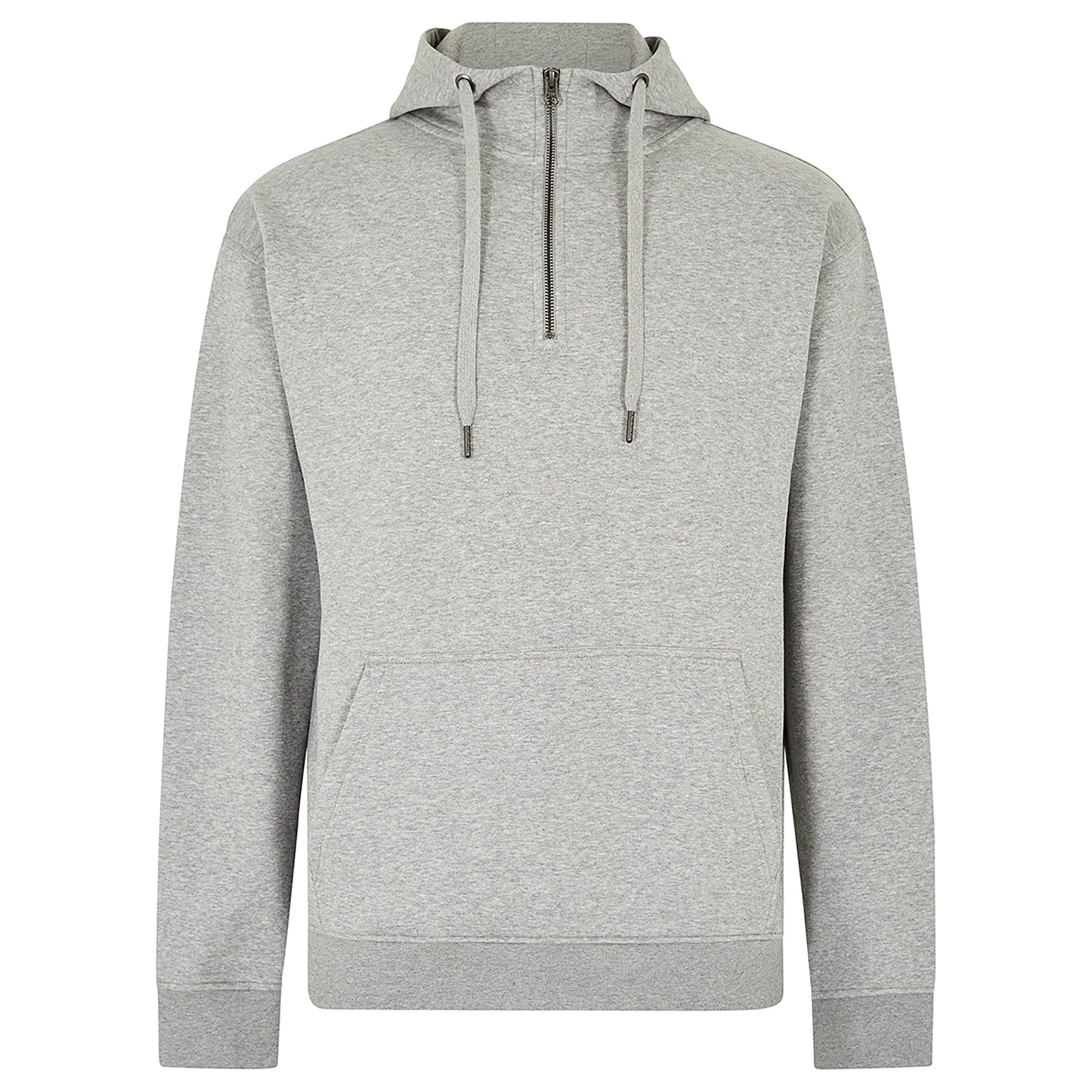 Kustom Kit Regular Fit 1/4 Zip Hoodie Cotton Blend with Kangaroo Pocket