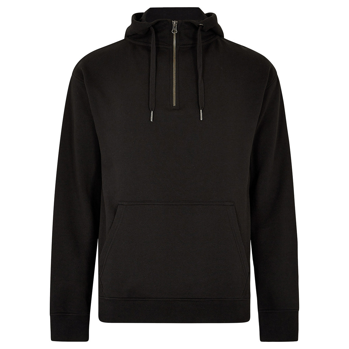 Kustom Kit Regular Fit 1/4 Zip Hoodie Cotton Blend with Kangaroo Pocket