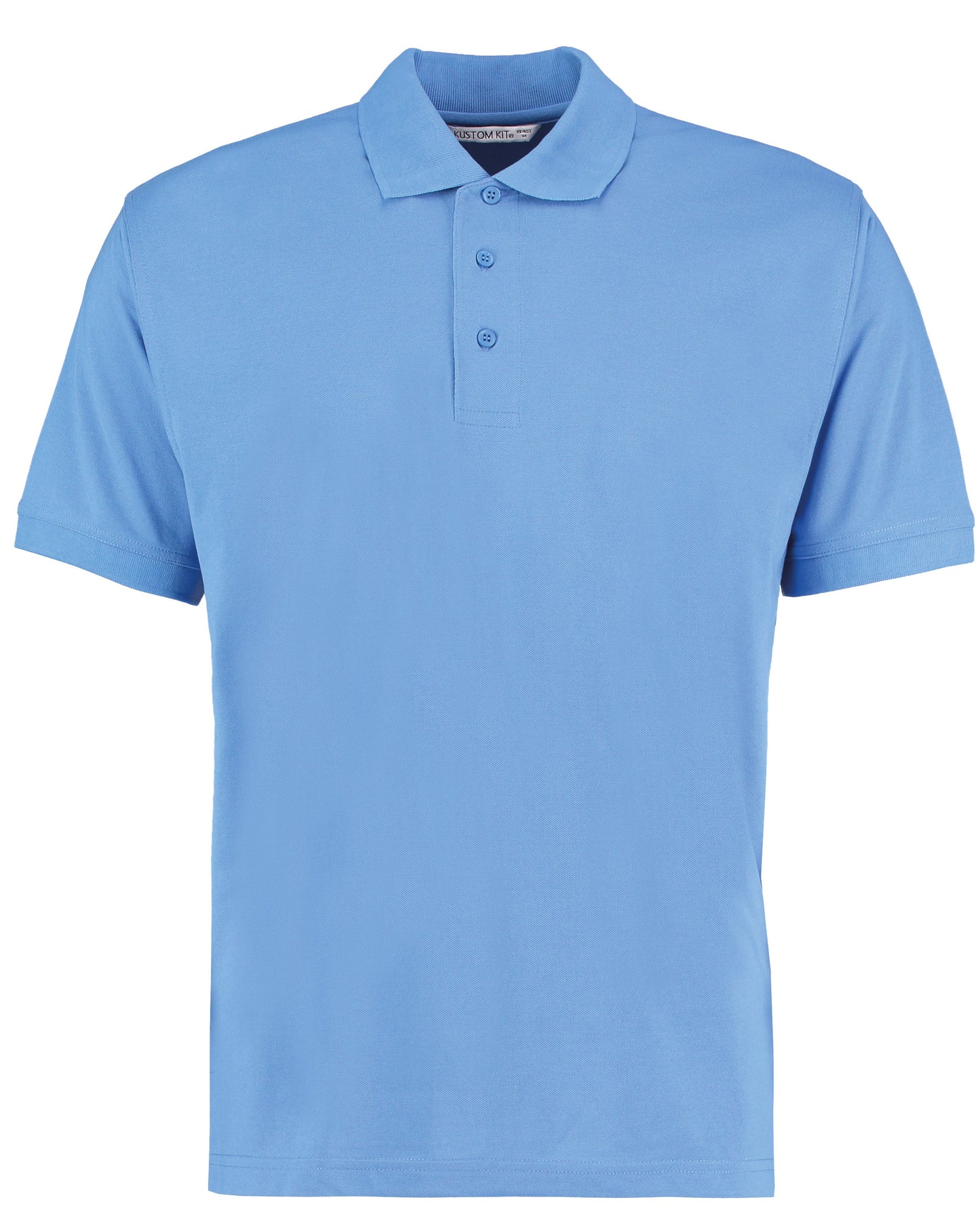 Kustom Kit Klassic Polo Superwash 60Â°C Classic Fit Mid Blue Size XS-3XL