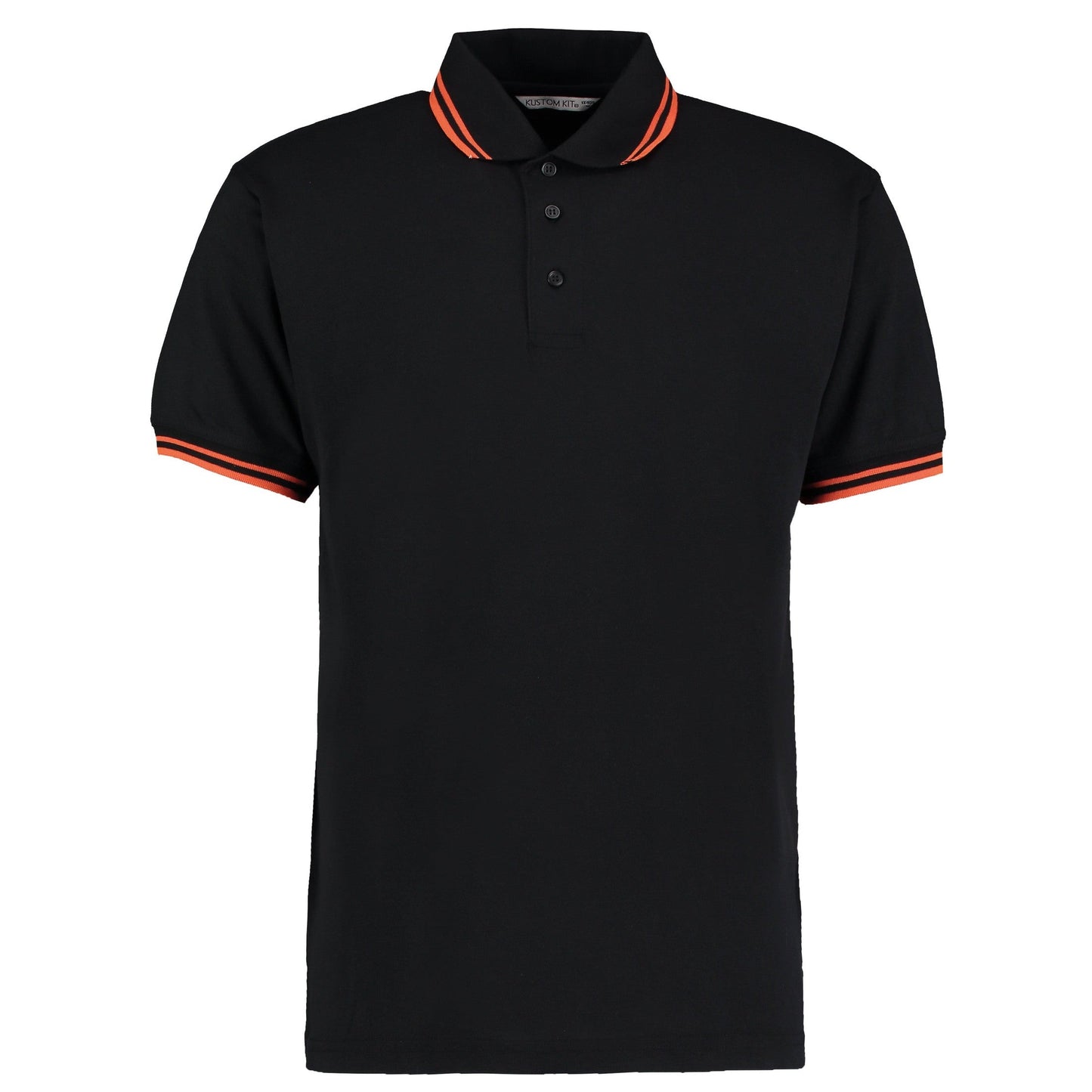 Kustom Kit Tipped Collar Polo Classic Fit Contrast Tipping Various Colours S-3XL