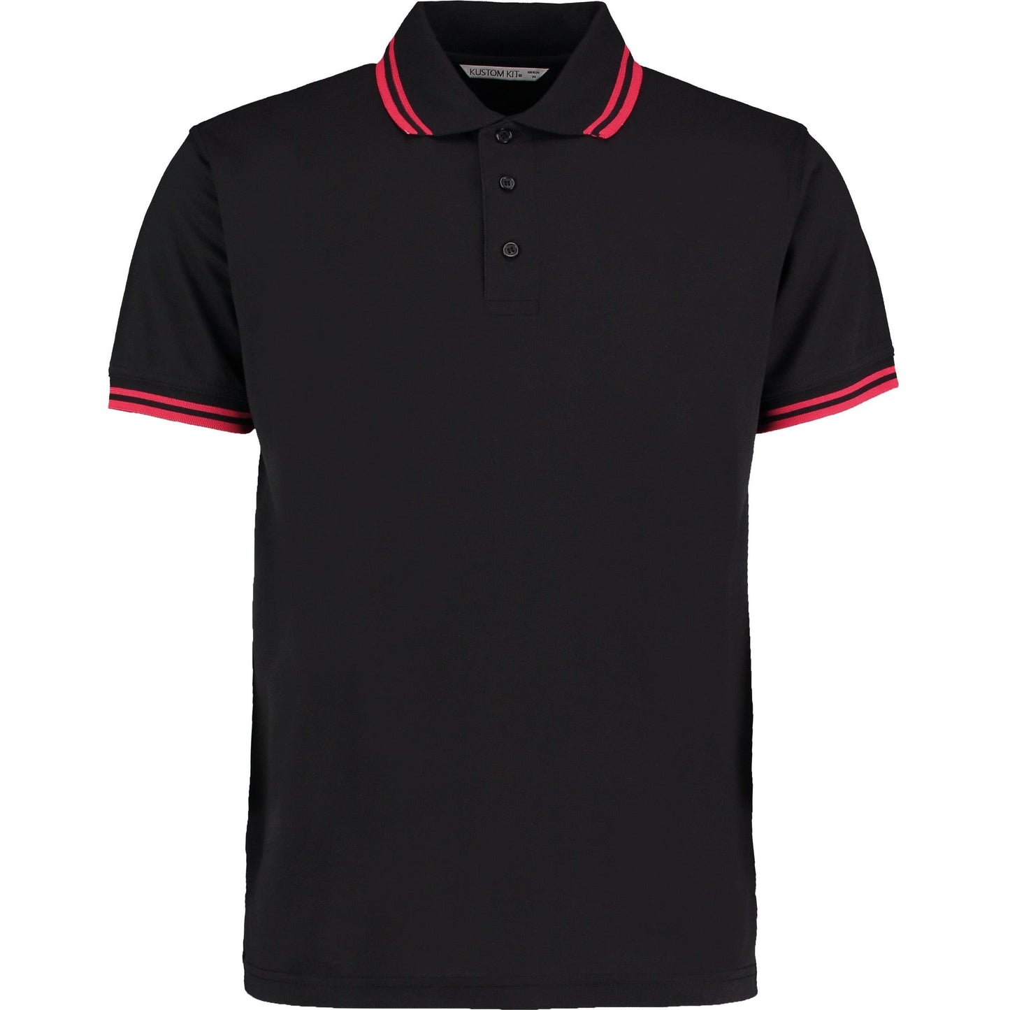 Kustom Kit Tipped Collar Polo Classic Fit Contrast Tipping Various Colours S-3XL