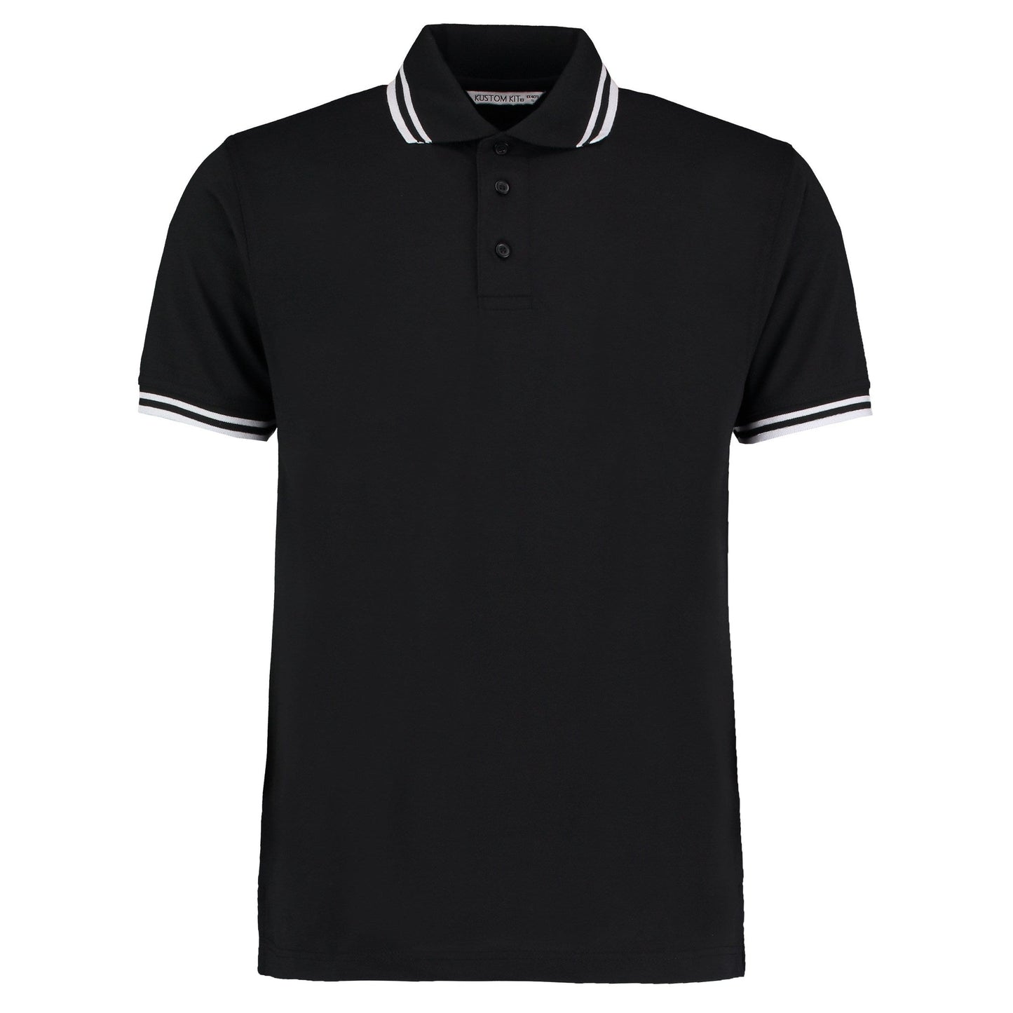 Kustom Kit Tipped Collar Polo Classic Fit Contrast Tipping Various Colours S-3XL