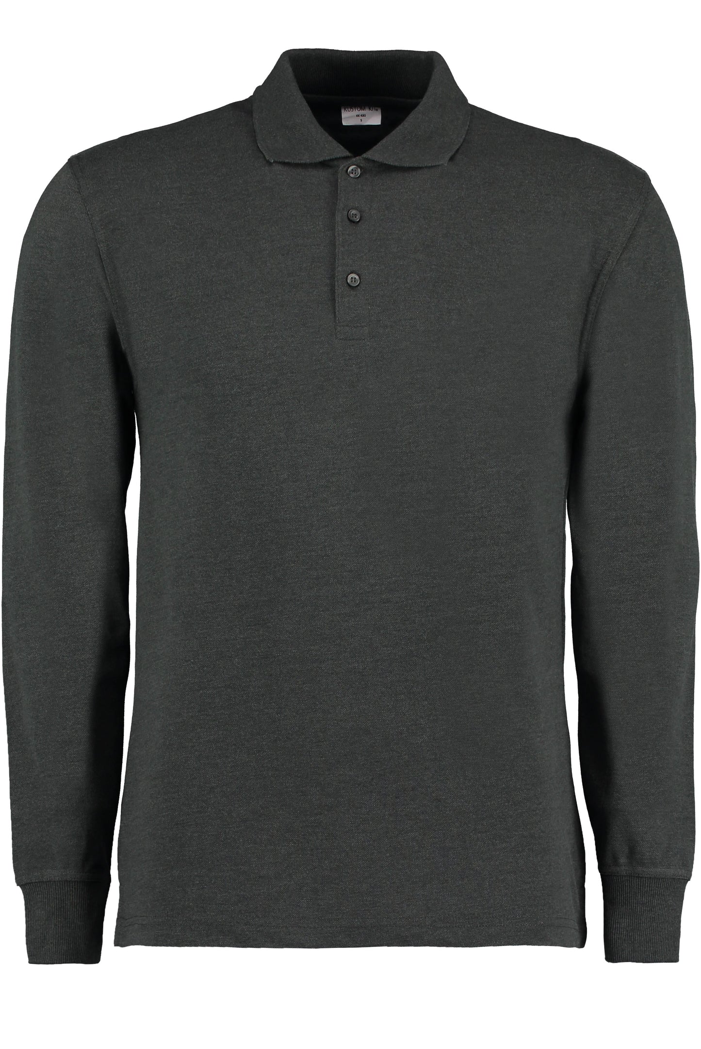 Kustom Kit Long Sleeve PiquÃ© Polo Shirt Classic Fit 65% Polyester 35% Cotton